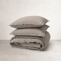 French Linen Pillowcase Set - Natural