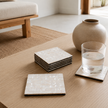 Mother of Pearl Coaster Set/6
