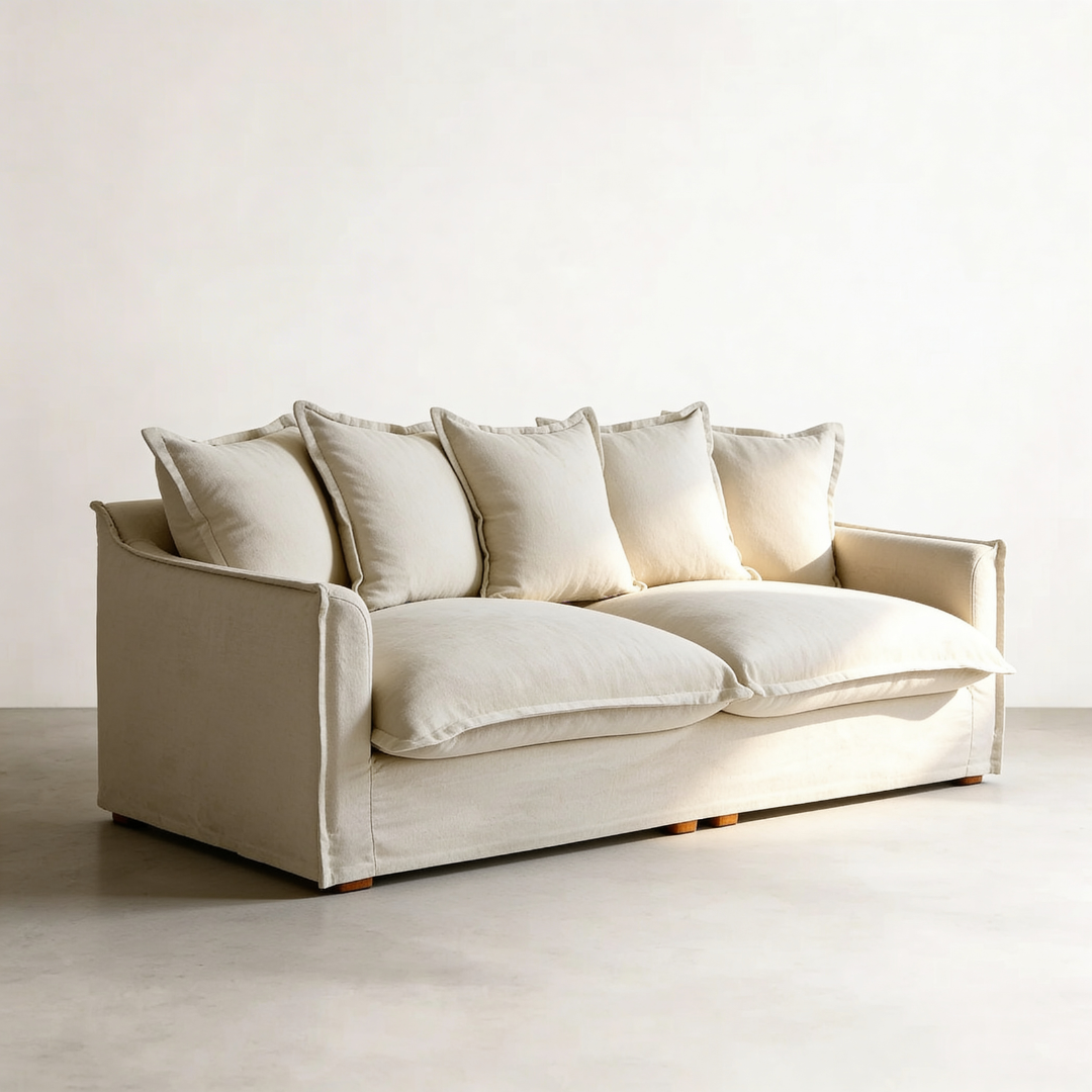 The Cloud 3 Seater Sofa - Stone