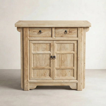 Bo Reclaimed Elm 2-Door 2-Drawer Cabinet