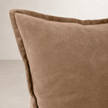 Evelyn Velvet Cushion - Natural