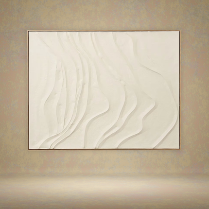 Wavy Hand Painted Wall Art