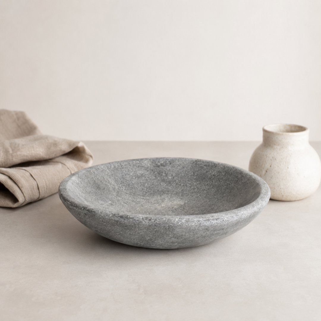 Grey Marble Ravi Bowl