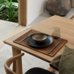 Reed Rectangle Placemat Set/6 — Antique Brown