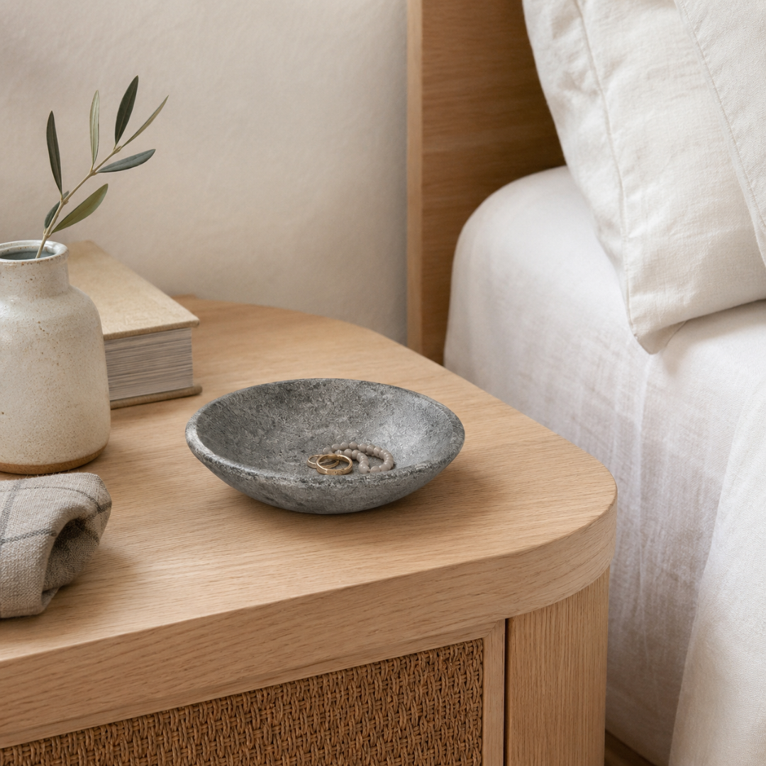 Grey Marble Ravi Bowl