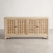 Bo Reclaimed Elm 4-Door Lattice Buffet