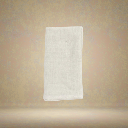 Stone Washed Linen Hemmed Dinner Napkins  Set of 4