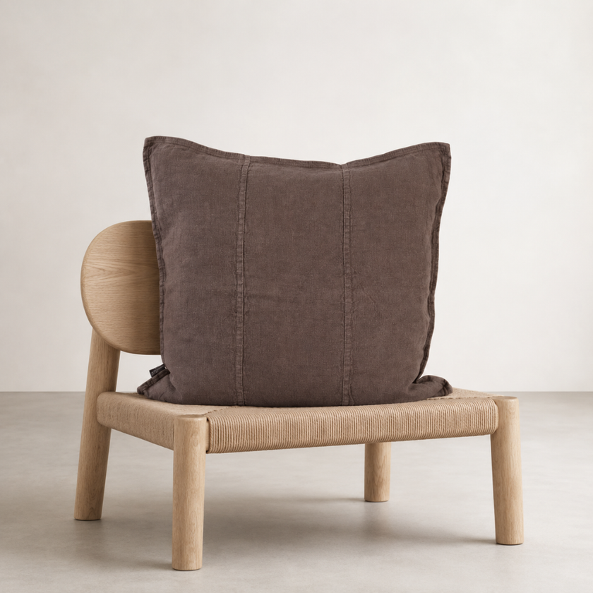 Luca Linen Cushion - Mink
