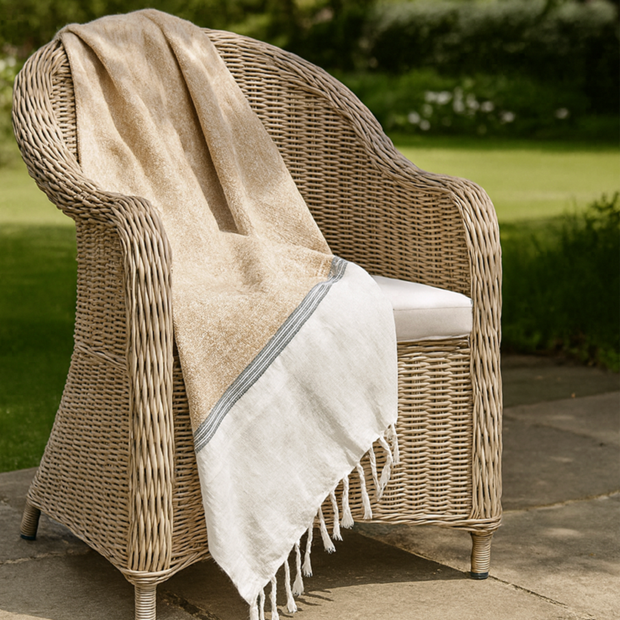 Catalina Outdoor Club Chair — Natural