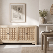 Bo Reclaimed Elm 4-Door Lattice Buffet