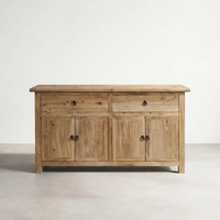 Cinquant Reclaimed Elm 2-Drawer 4-Door Sideboard