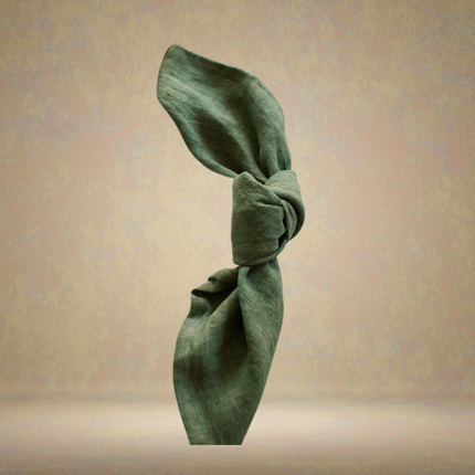 Stone Washed Linen Hemmed Dinner Napkins  Set of 4