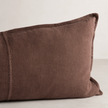 Luca Linen Long Lumbar - Chocolate