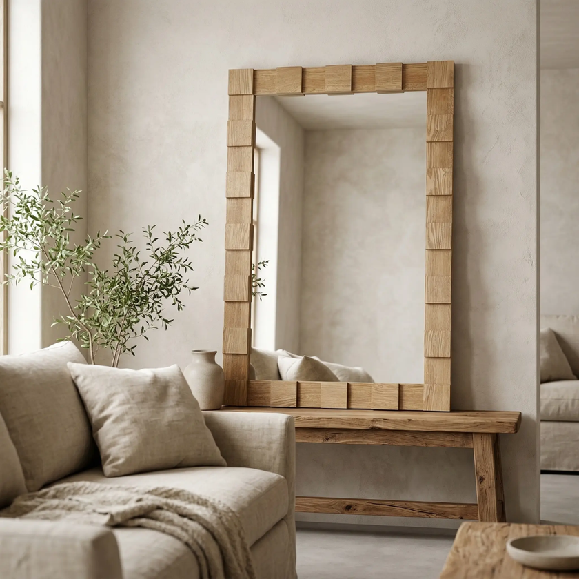 Nala Oak Wall Mirror