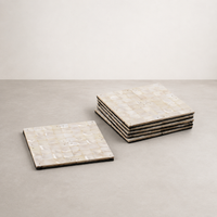 Mother of Pearl Coaster Set/6
