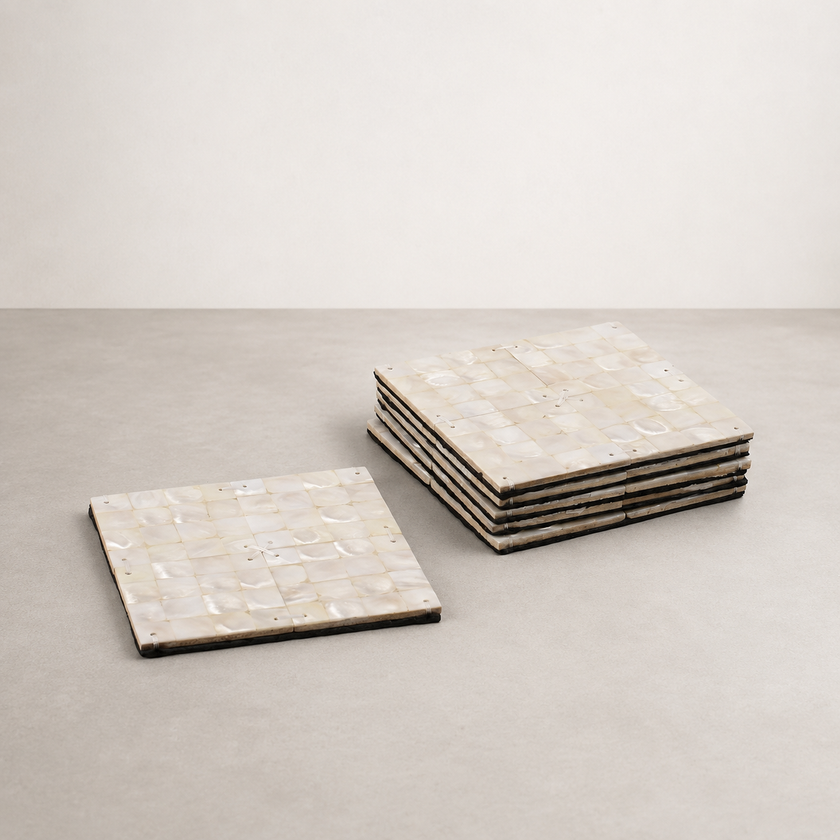 Mother of Pearl Coaster Set/6