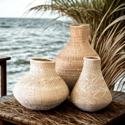 Binga Basket Vessel Natural