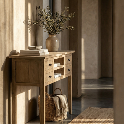 wooden console