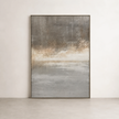 Bruma Canvas Wall Art — horizon-line composition in soft greys and pale sand