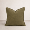cotton olive cushion