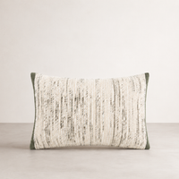 Ema Silk/Cotton Cushion Lumbar - Olive