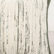 Ema Silk/Cotton Cushion Lumbar - Olive — silk and cotton weave catching light across its ridges