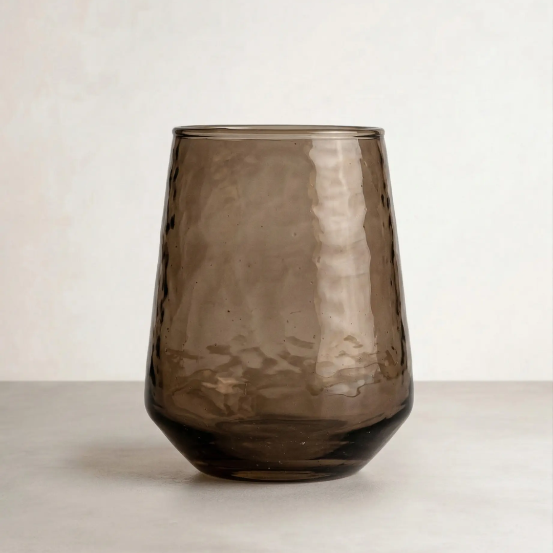 hammered glass smoke tumbler