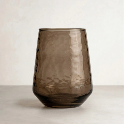 hammered glass smoke tumbler