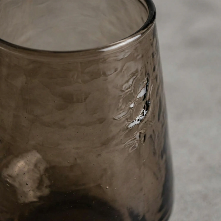 hammered glass smoke tumbler
