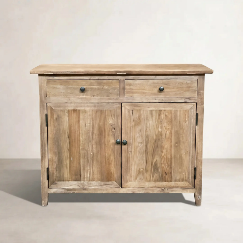 elm 2 drawer 2 door cabinet