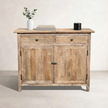 elm 2 drawer 2 door cabinet