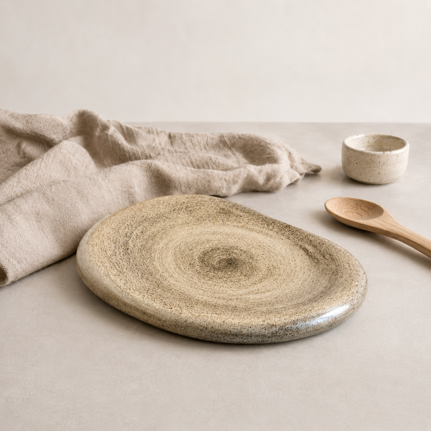 Indonesian River Stone Platter