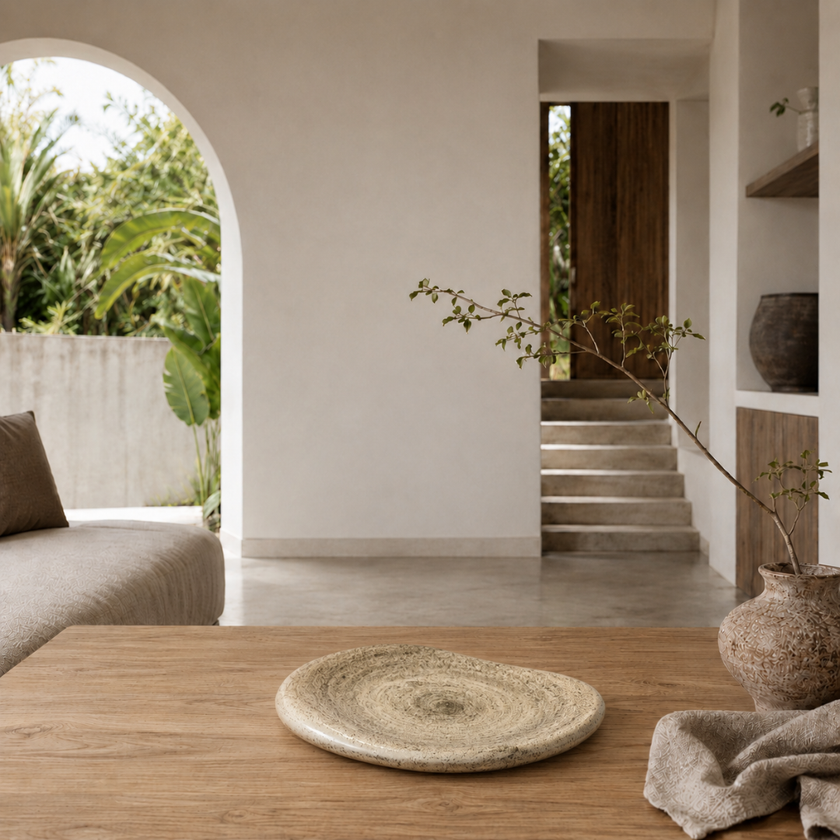 Indonesian River Stone Platter