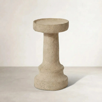 Kira Cement Candle Holder - Natural