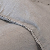 French Linen Quilt Cover - Natural