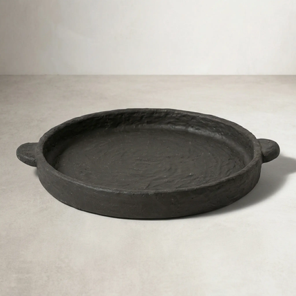 black cement tray