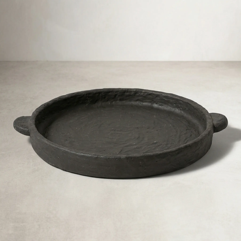 black cement tray