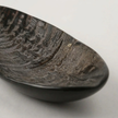Oval Horn Salt Dish — small horn dish with layered natural striations