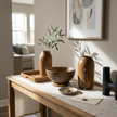 Tutsi Milk Jug Vintage — hand-worked wood surface against a slim silver inlay