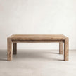 Wooden table on a plain background