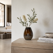 Argilla Vase - Small — colour pooling darker at the textured base