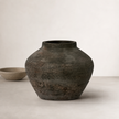 Tufo Vase - Small — gourd-like silhouette gathering to a short collar