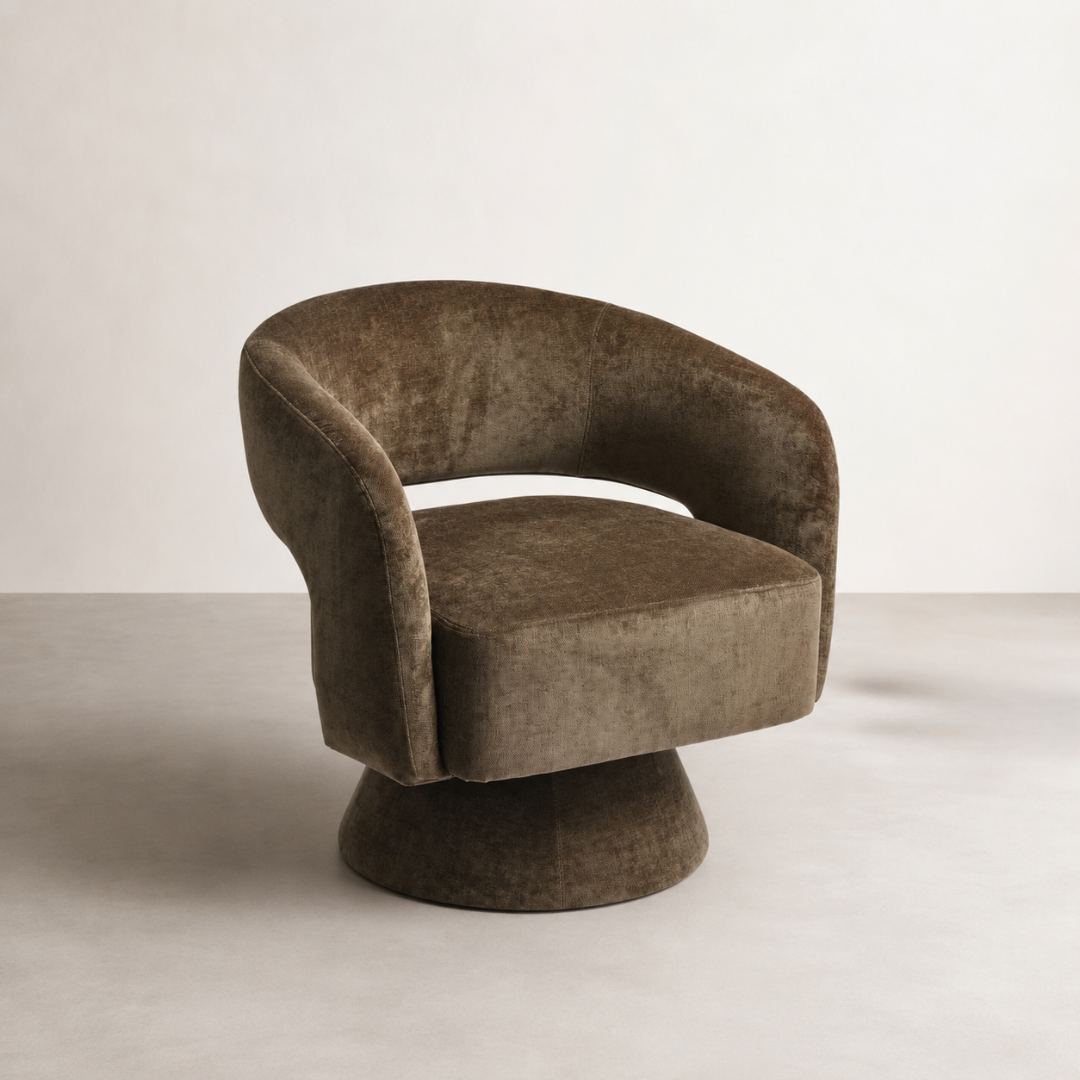brown occasional chair