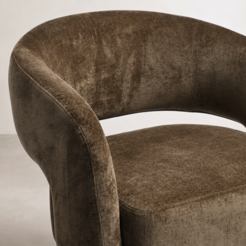 brown occasional chair