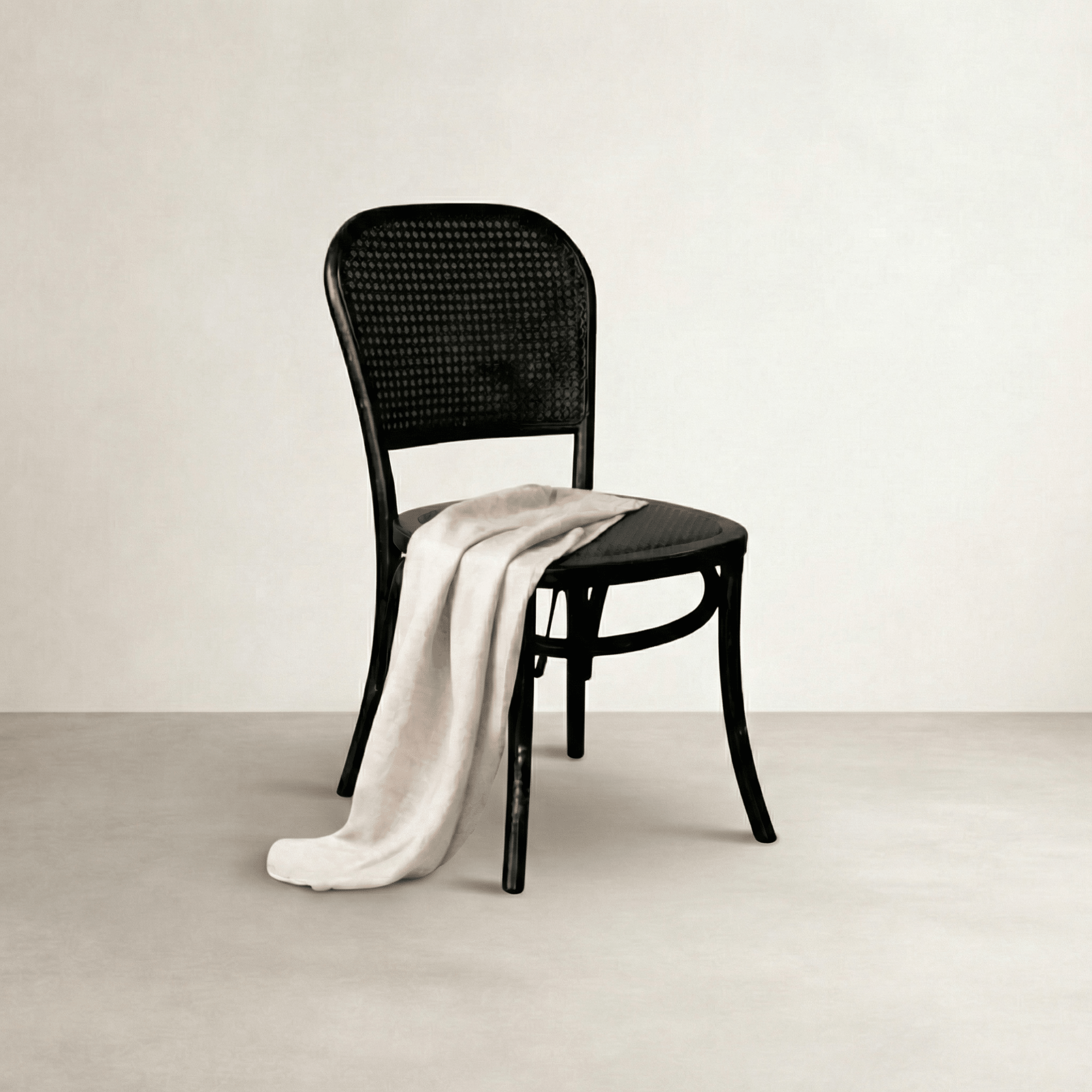 Bahamas Cane Dining Chair — Black | Coastalis Living + Design