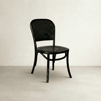 Bahamas Cane Dining Chair — Black