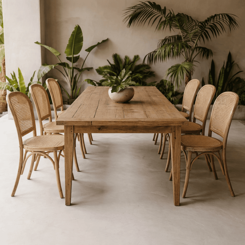 Bahamas Cane Dining Chair — Natural | Coastalis Living + Design