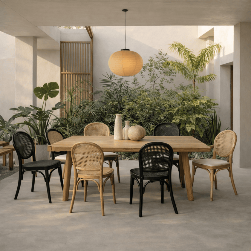 Bahamas Cane Dining Chair — Natural | Coastalis Living + Design