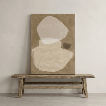 Balanced Brown Canvas Art Print | Coastalis Living + Design