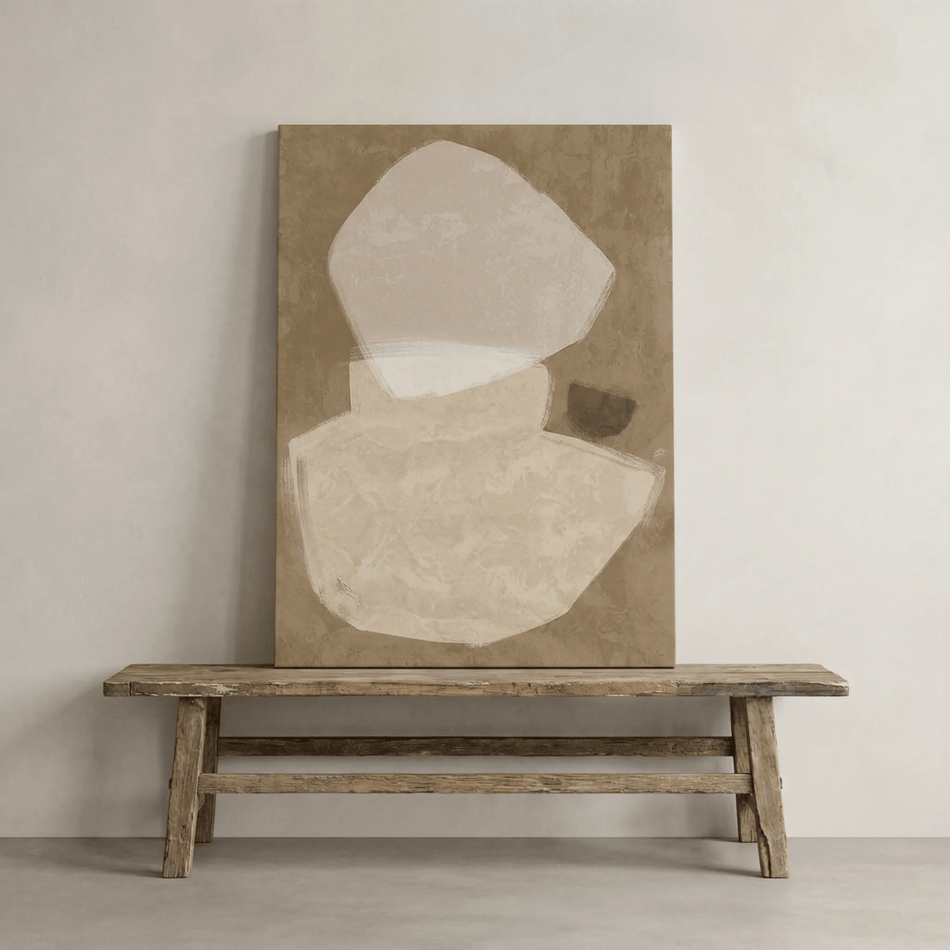 Balanced Brown Canvas Art Print | Coastalis Living + Design